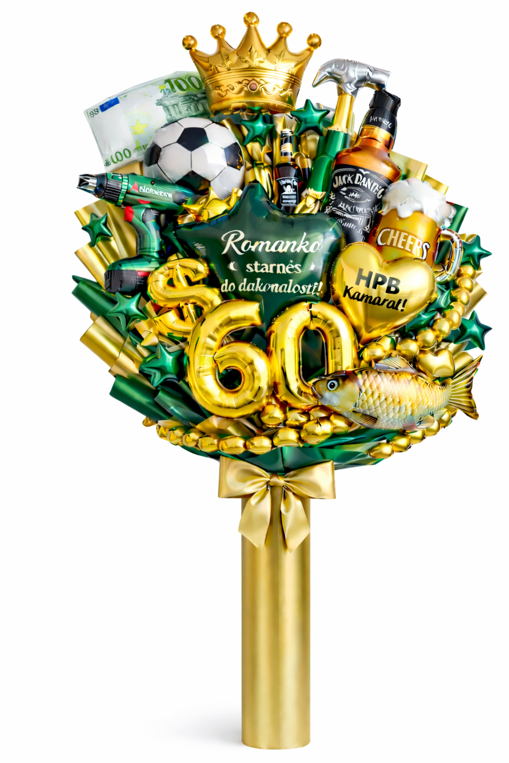 Balónové kytice pre muža